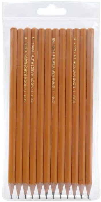    Hardtmuth 12 , 2H-2B, ,  Koh-I-Noor 1696-12