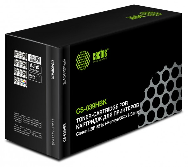  Cactus CS-039HBK 039H  25000  CANON LBP 351x i-Sensys 352x