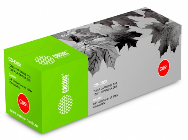  Cactus CS-C051 Cartridge 051  1700  Canon LBP 162dw MF 264dw 267dw 269dw