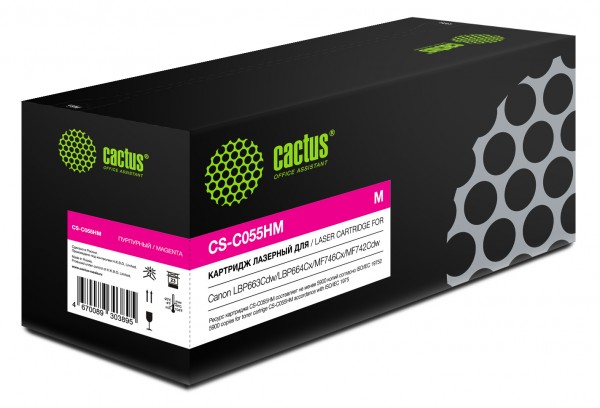  Cactus CS-C055HM 055H M  5900  Canon LBP663Cdw LBP664Cx MF746Cx MF742Cdw MF744Cdw