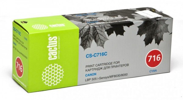  Cactus CS-C716C 716 C  1500  Canon i-Sensys MF8030 MF8030cn MF8050 LBP 5050