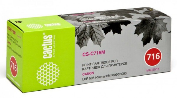 Cactus CS-C716M 716 M  1500  Canon i-Sensys MF8030 MF8030cn MF8050 LBP 5050