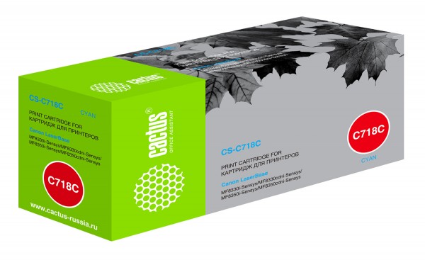  Cactus CS-C718C 718 C  2900  Canon i-Sensys MF8330 MF8340 MF8350 MF8360 MF8540 MF8580 LBP7200