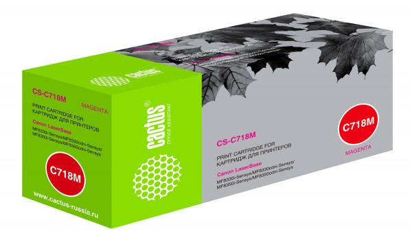  Cactus CS-C718M 718 M  2900  Canon i-Sensys MF8330 MF8340 MF8350 MF8360 MF8540 MF8580 LBP7200
