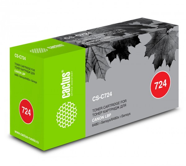  Cactus CS-C724 724  6000  Canon LBP 6480 6750 6480x 6750dn
