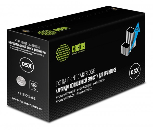  CACTUS CS-CE505X-MPS CE505XX  13000  HP LaserJet P2050 P2055 P2055D P2055DN P2055X