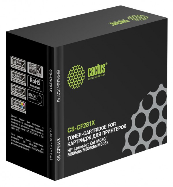  CACTUS CS-CF281X CF281X  25000  HP LJ Enterprise M630 M604n M605n M606dn