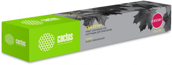  Cactus CS-EXV34Y C-EXV34 Y  19000  Canon IR Advance C2030L C2030i C2020L C2020i C2025i