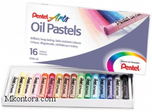  16 Oil Pastels Pentel PHN4-16