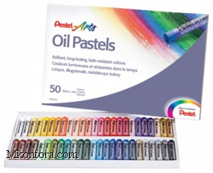   50 Oil Pastels Pentel PHN4-50
