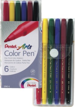 Color Pen 6  Pentel S360-6