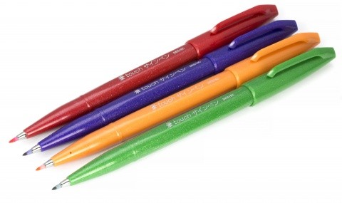 - Brush Sign Pen  Pentel SES15C